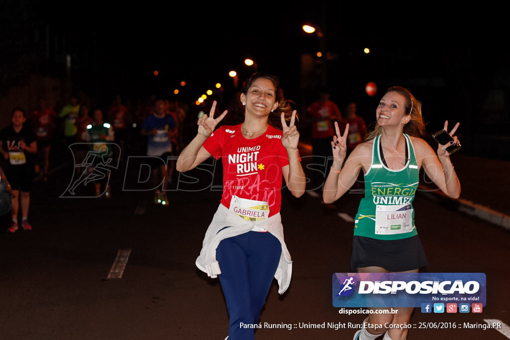 Unimed Night Run: Etapa Coração :: Paraná Running 2016