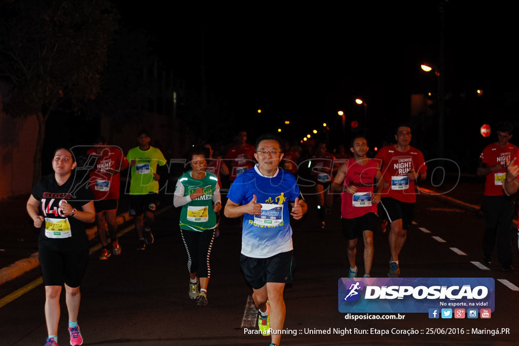 Unimed Night Run: Etapa Coração :: Paraná Running 2016