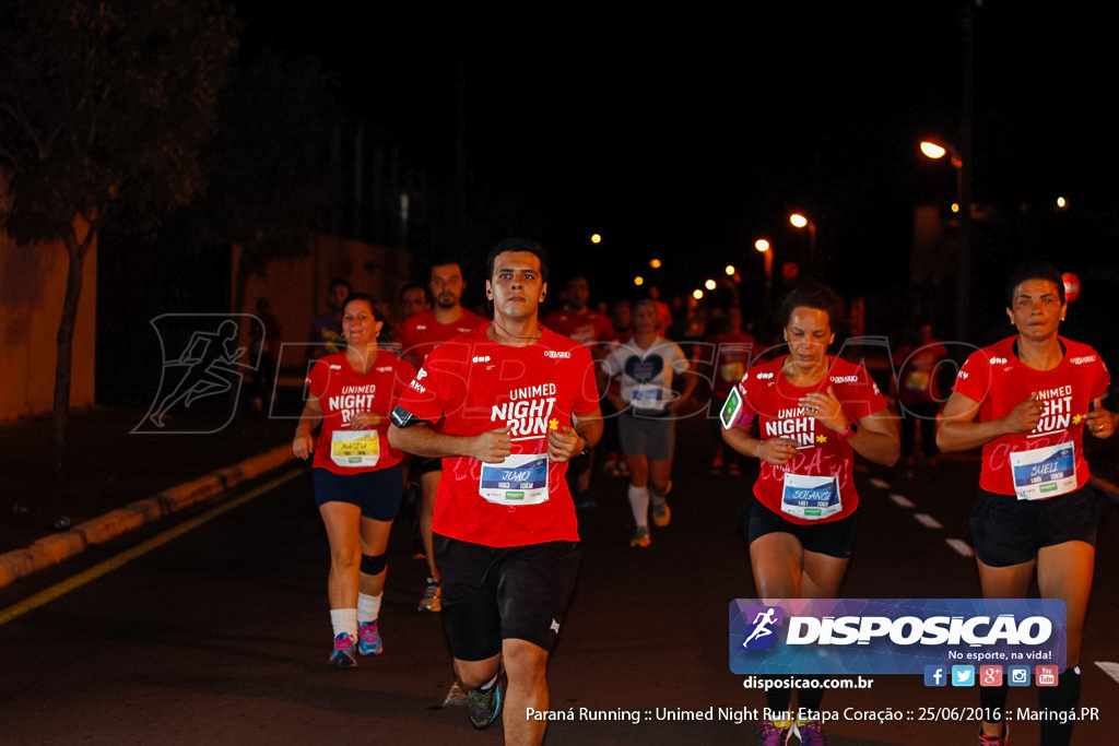 Unimed Night Run: Etapa Coração :: Paraná Running 2016