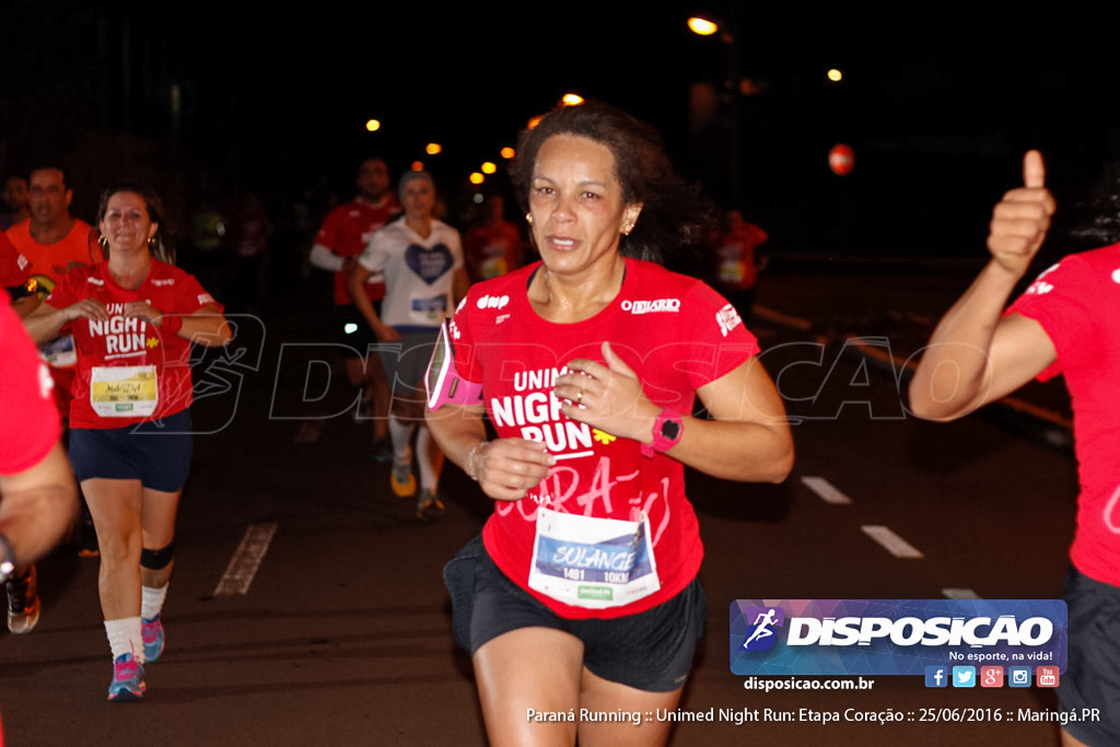 Unimed Night Run: Etapa Coração :: Paraná Running 2016