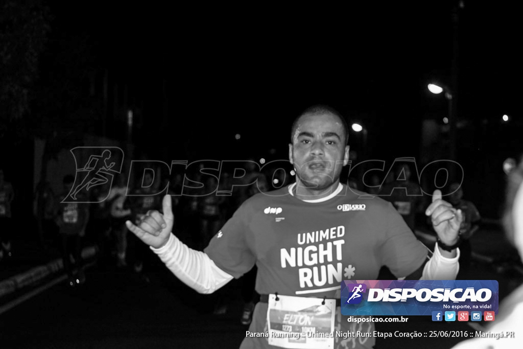 Unimed Night Run: Etapa Coração :: Paraná Running 2016