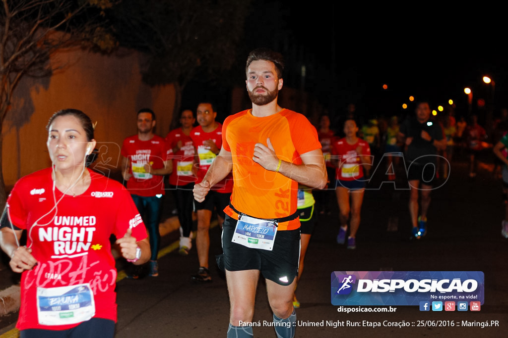 Unimed Night Run: Etapa Coração :: Paraná Running 2016