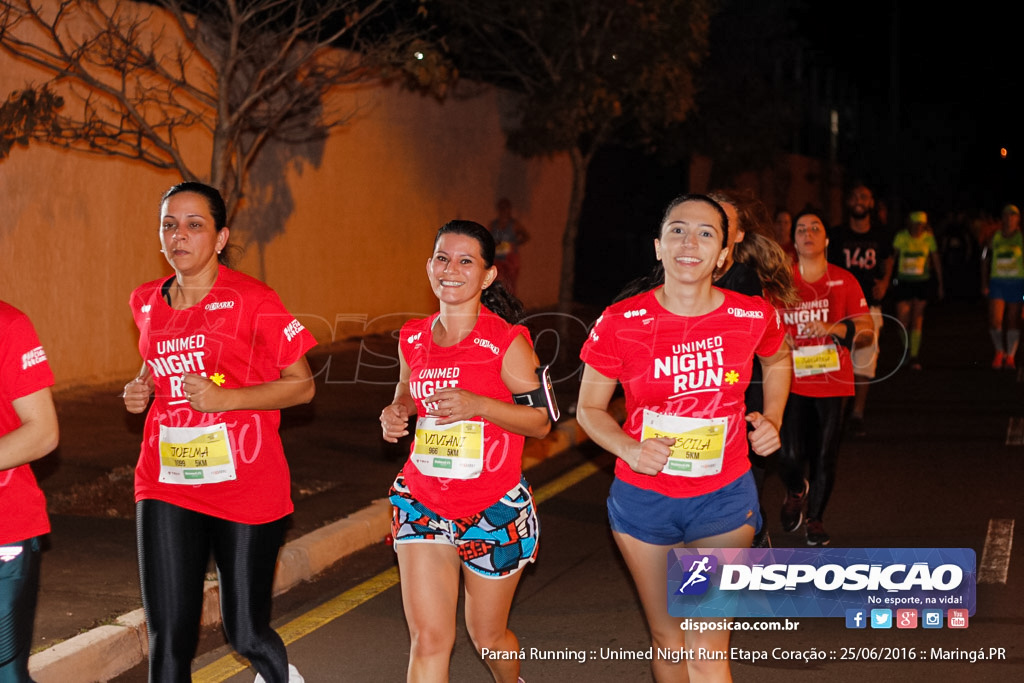 Unimed Night Run: Etapa Coração :: Paraná Running 2016