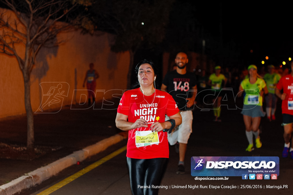 Unimed Night Run: Etapa Coração :: Paraná Running 2016