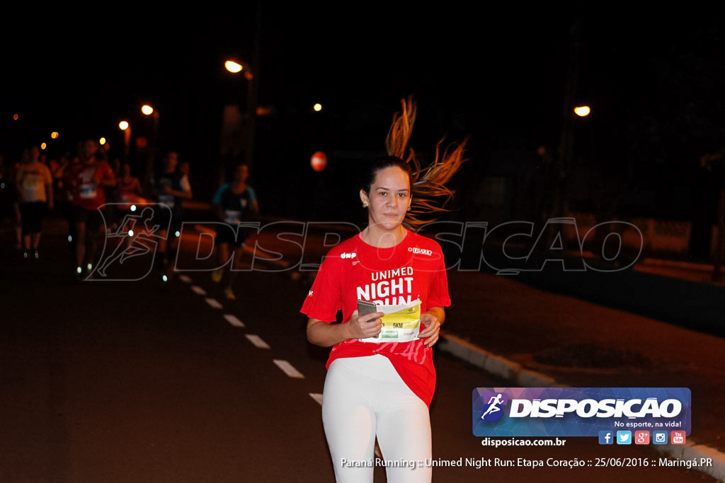 Unimed Night Run: Etapa Coração :: Paraná Running 2016