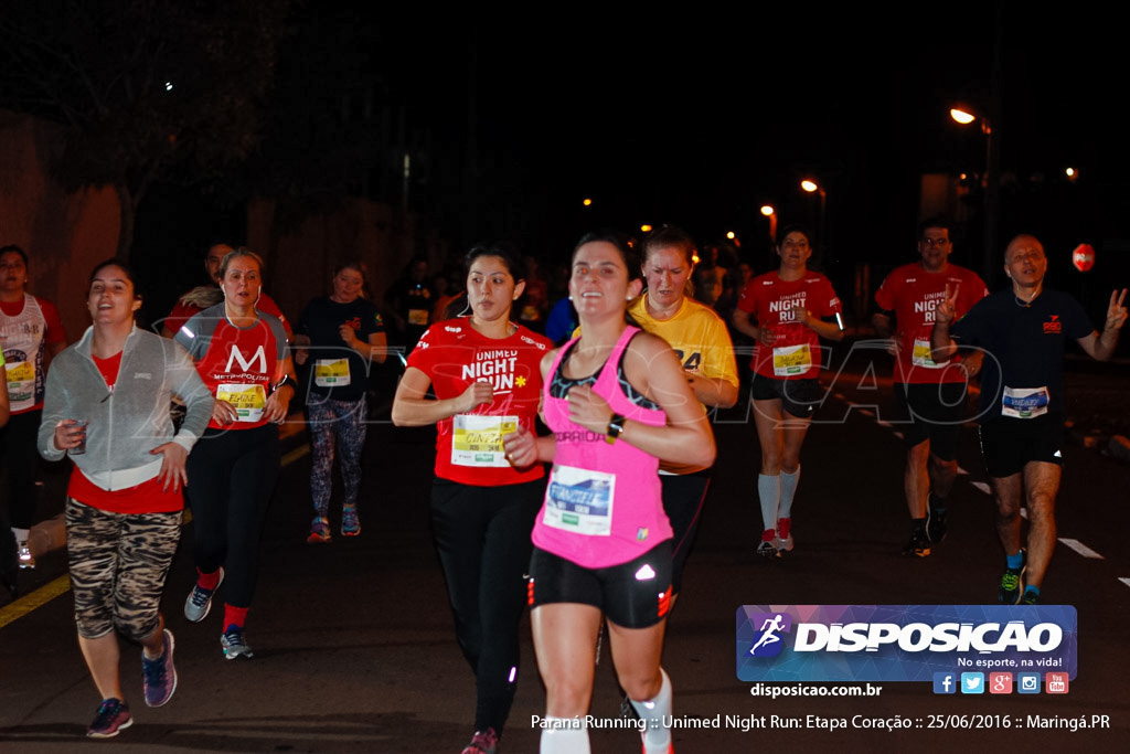 Unimed Night Run: Etapa Coração :: Paraná Running 2016