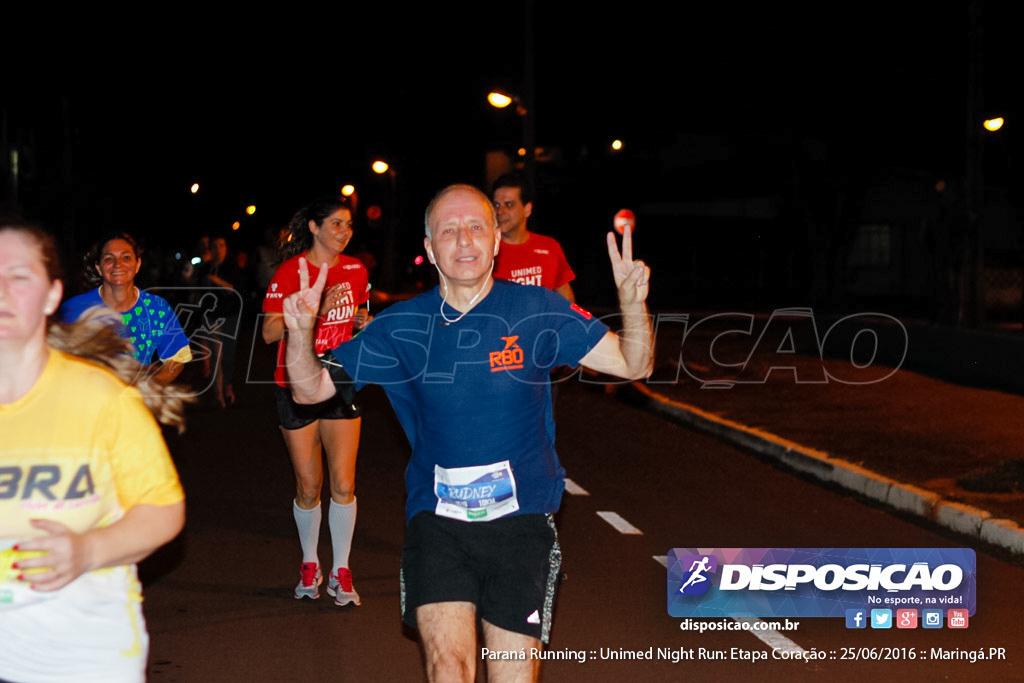 Unimed Night Run: Etapa Coração :: Paraná Running 2016