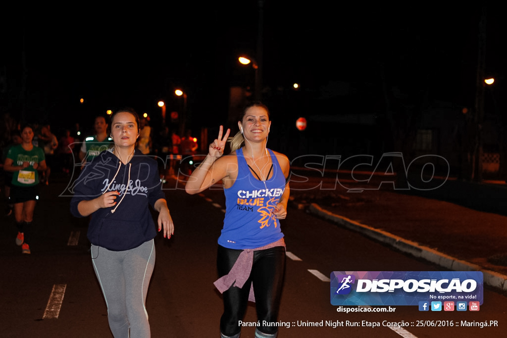 Unimed Night Run: Etapa Coração :: Paraná Running 2016