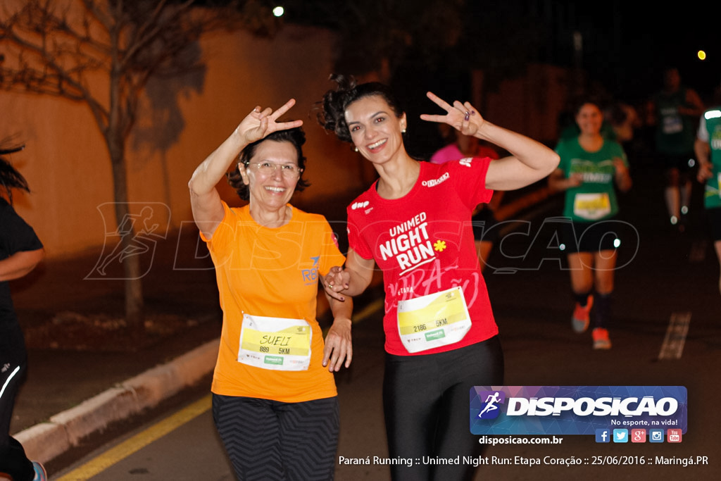 Unimed Night Run: Etapa Coração :: Paraná Running 2016