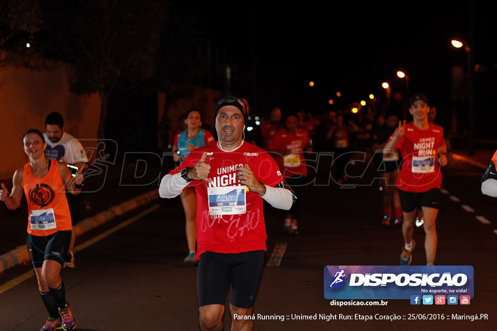 Unimed Night Run: Etapa Coração :: Paraná Running 2016