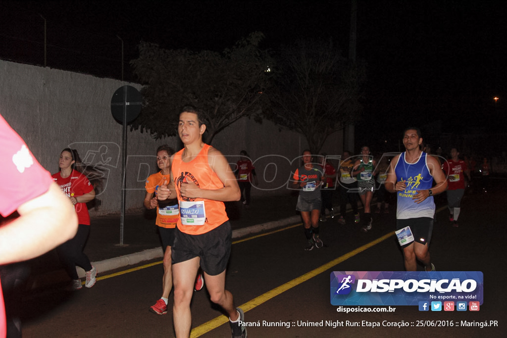 Unimed Night Run: Etapa Coração :: Paraná Running 2016