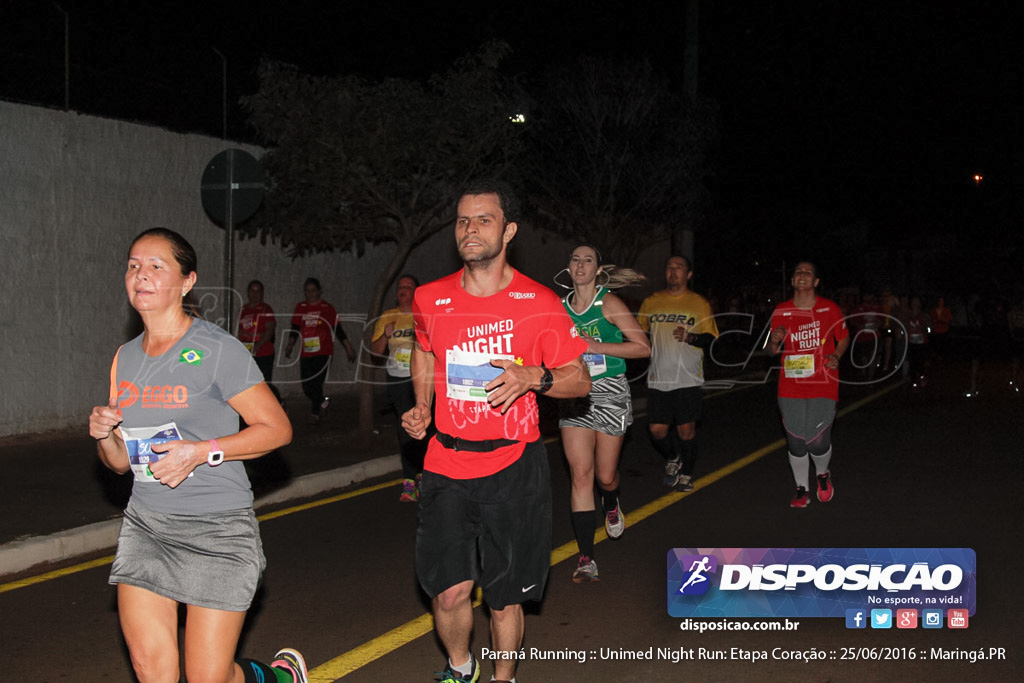 Unimed Night Run: Etapa Coração :: Paraná Running 2016