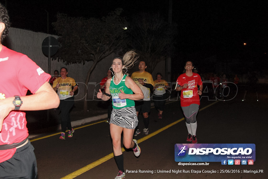 Unimed Night Run: Etapa Coração :: Paraná Running 2016