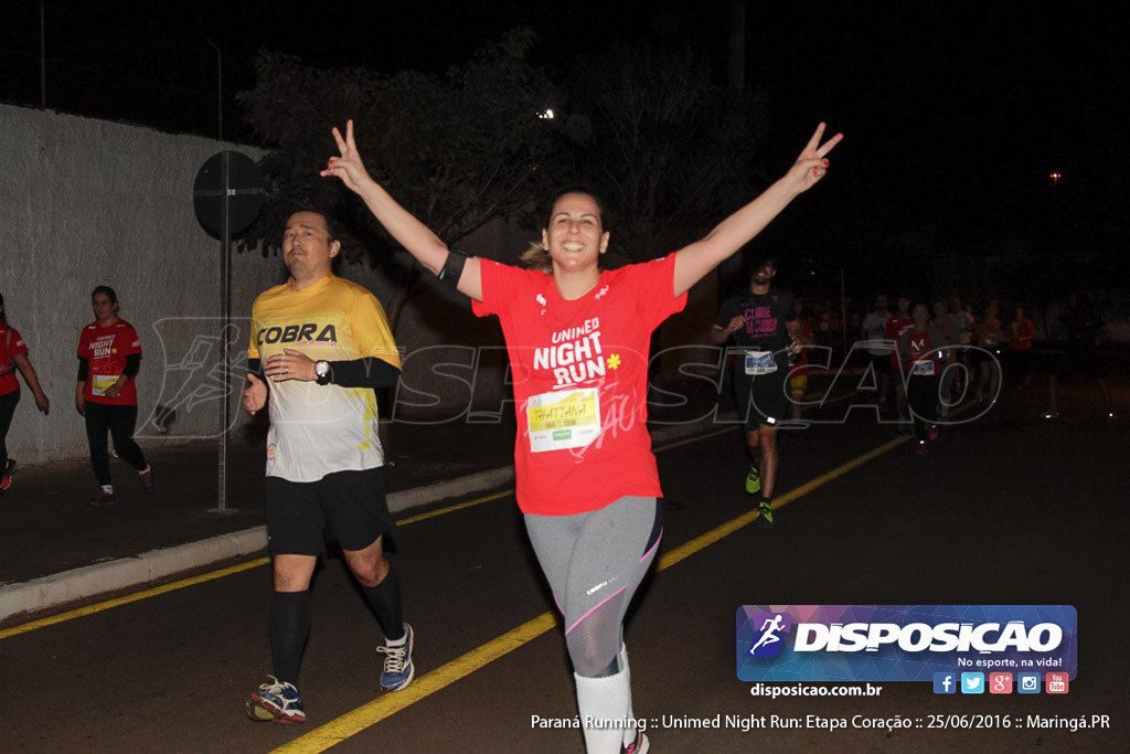 Unimed Night Run: Etapa Coração :: Paraná Running 2016