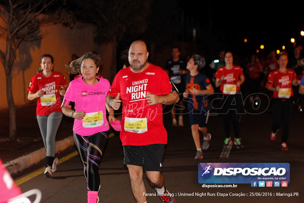 Unimed Night Run: Etapa Coração :: Paraná Running 2016