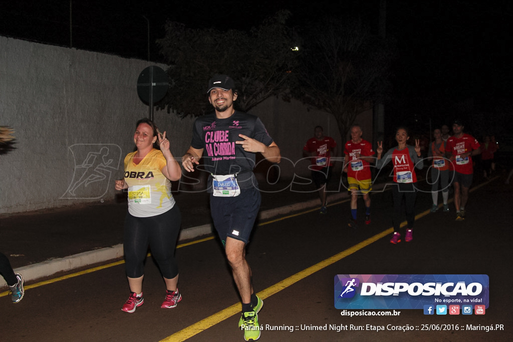 Unimed Night Run: Etapa Coração :: Paraná Running 2016