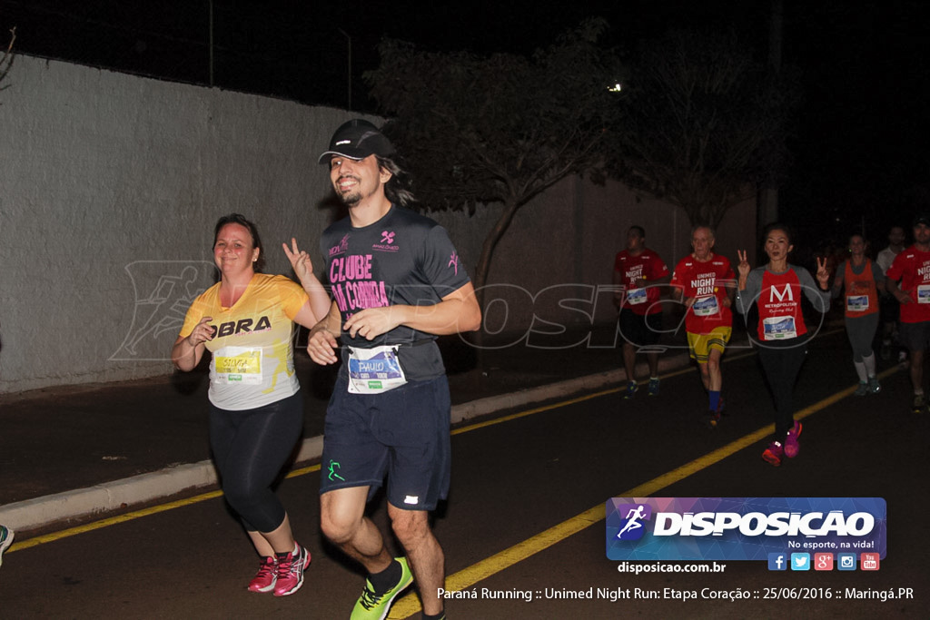 Unimed Night Run: Etapa Coração :: Paraná Running 2016