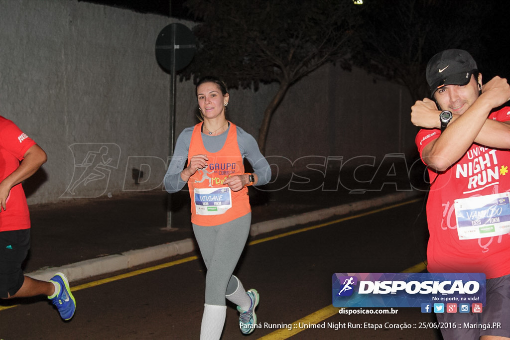 Unimed Night Run: Etapa Coração :: Paraná Running 2016