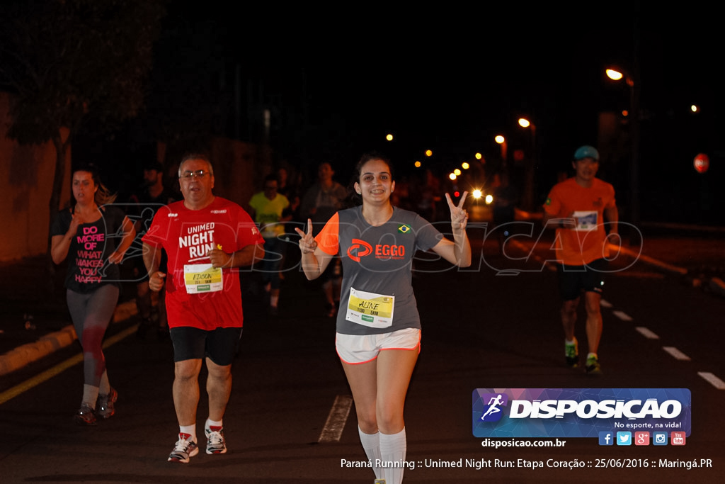 Unimed Night Run: Etapa Coração :: Paraná Running 2016