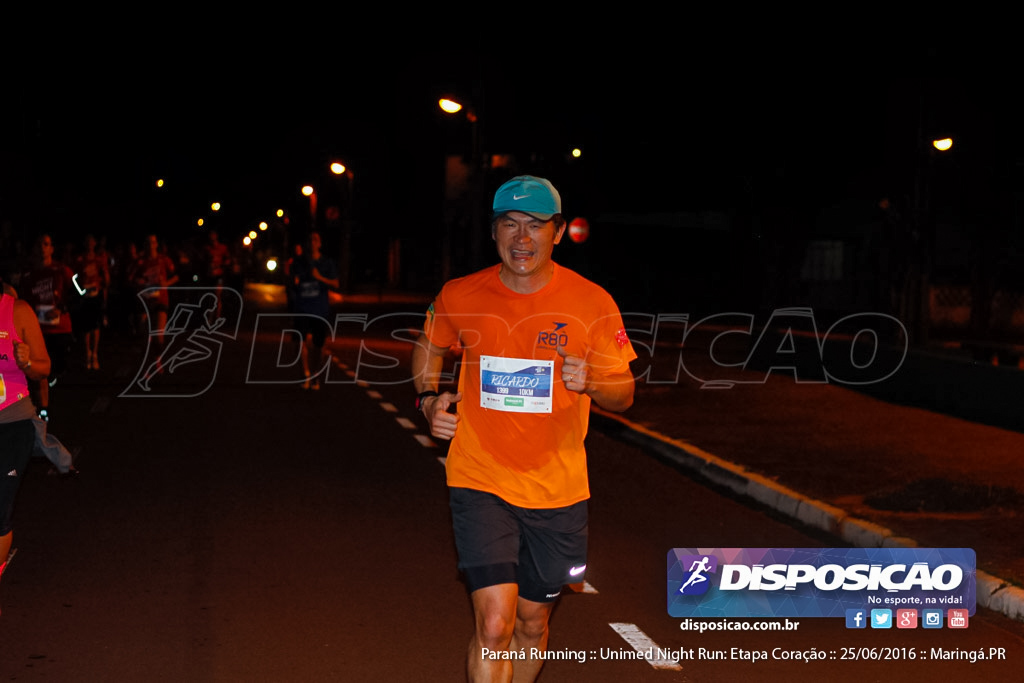 Unimed Night Run: Etapa Coração :: Paraná Running 2016