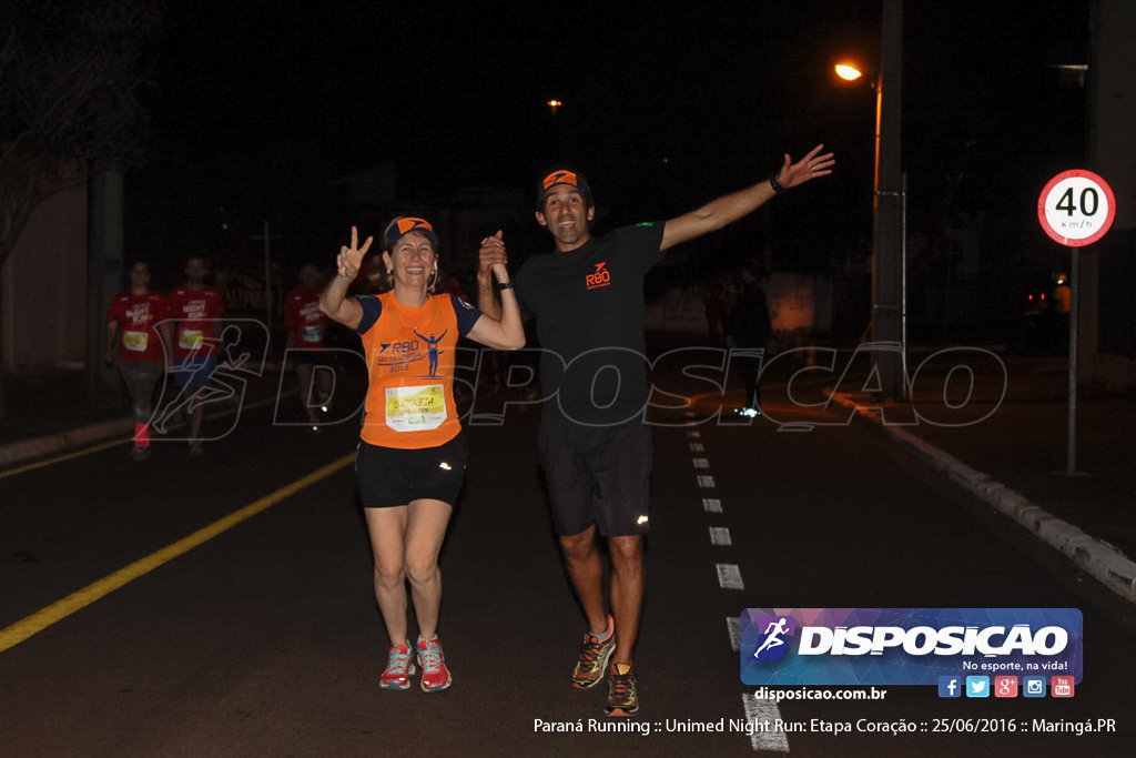 Unimed Night Run: Etapa Coração :: Paraná Running 2016