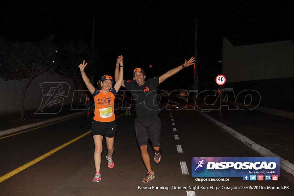 Unimed Night Run: Etapa Coração :: Paraná Running 2016