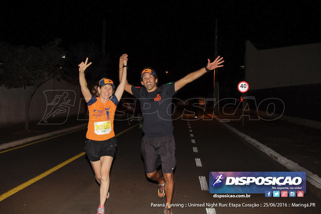 Unimed Night Run: Etapa Coração :: Paraná Running 2016