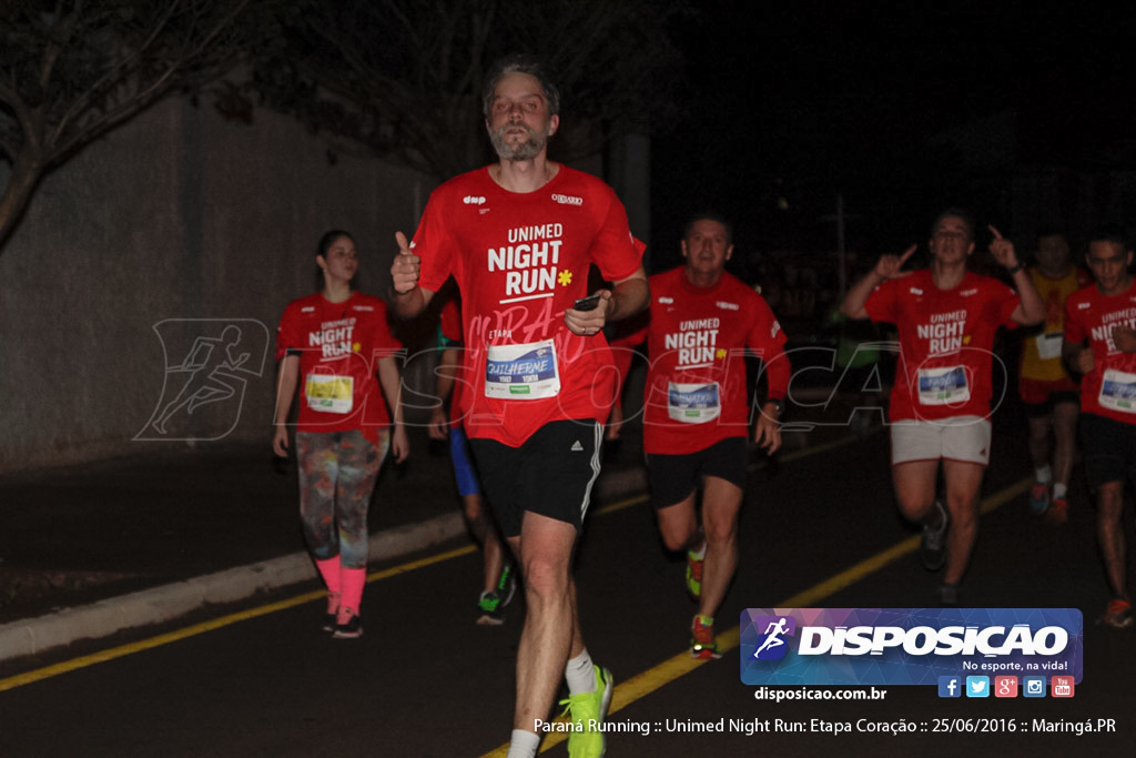 Unimed Night Run: Etapa Coração :: Paraná Running 2016