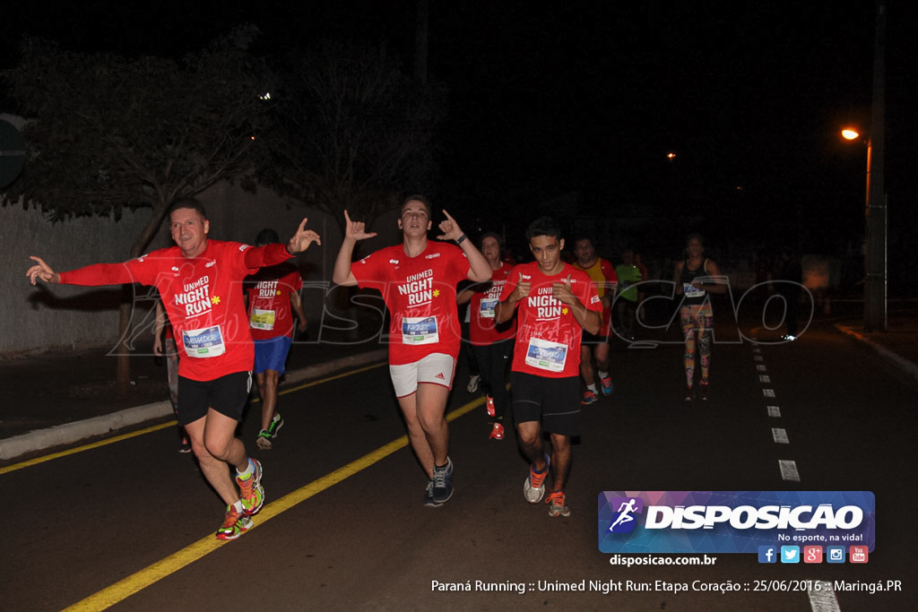 Unimed Night Run: Etapa Coração :: Paraná Running 2016