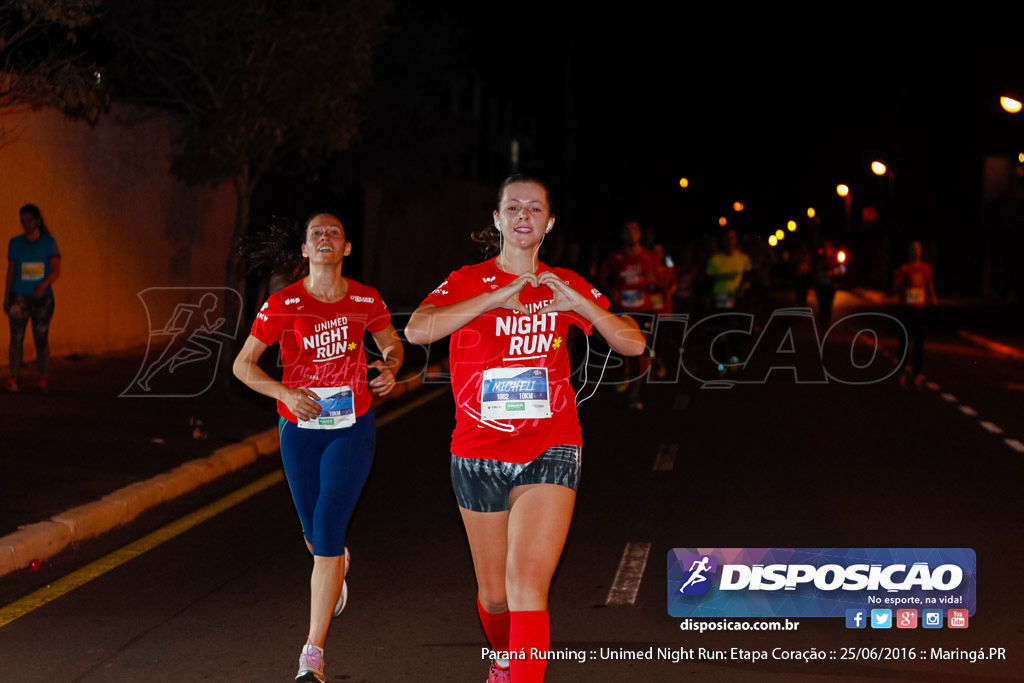 Unimed Night Run: Etapa Coração :: Paraná Running 2016