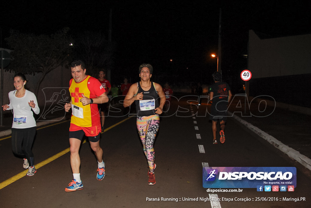 Unimed Night Run: Etapa Coração :: Paraná Running 2016