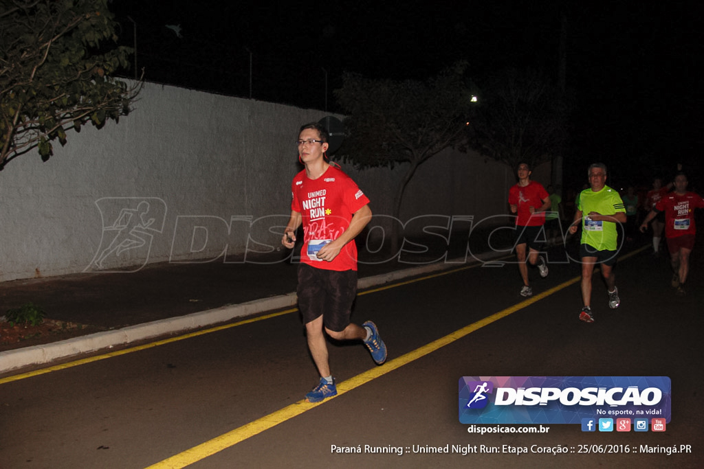 Unimed Night Run: Etapa Coração :: Paraná Running 2016