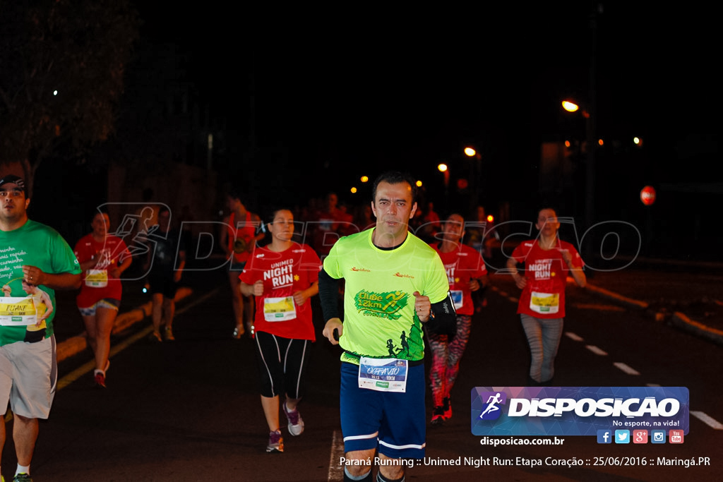 Unimed Night Run: Etapa Coração :: Paraná Running 2016