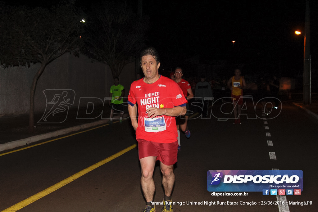 Unimed Night Run: Etapa Coração :: Paraná Running 2016