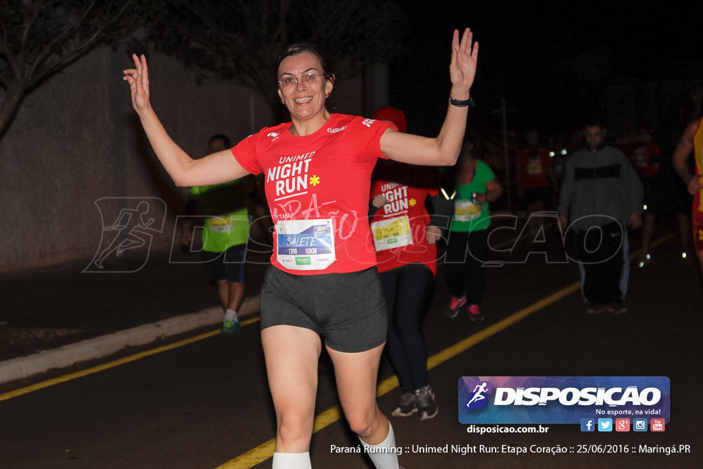 Unimed Night Run: Etapa Coração :: Paraná Running 2016