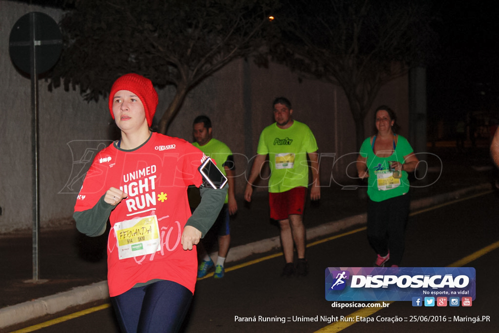 Unimed Night Run: Etapa Coração :: Paraná Running 2016