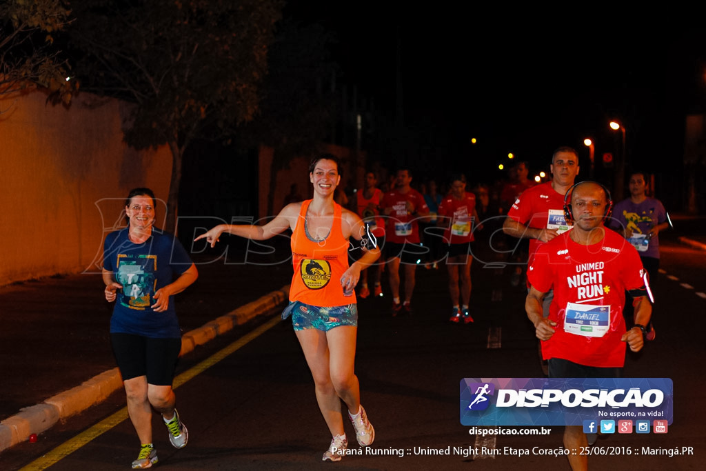 Unimed Night Run: Etapa Coração :: Paraná Running 2016