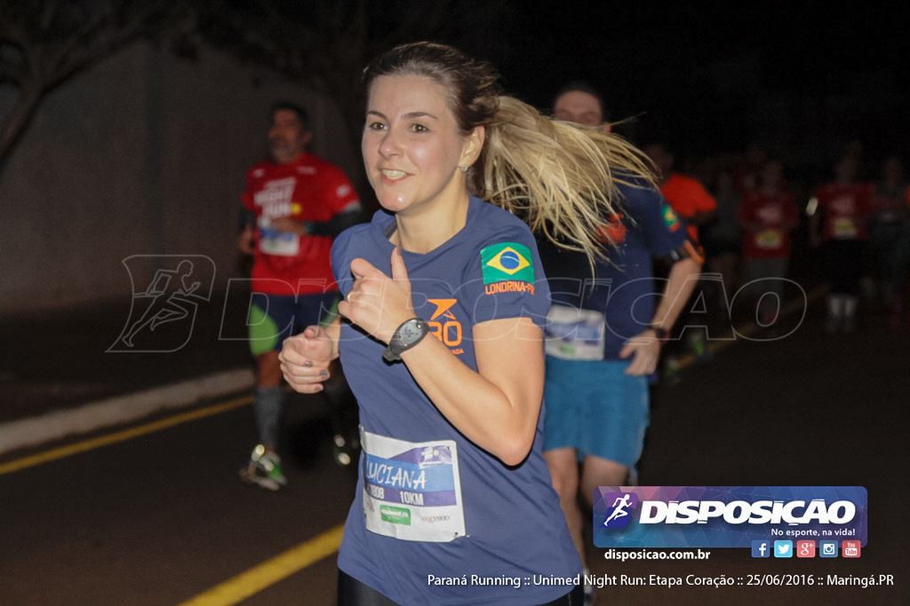 Unimed Night Run: Etapa Coração :: Paraná Running 2016