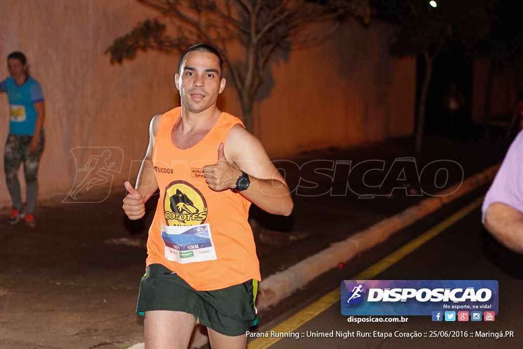 Unimed Night Run: Etapa Coração :: Paraná Running 2016