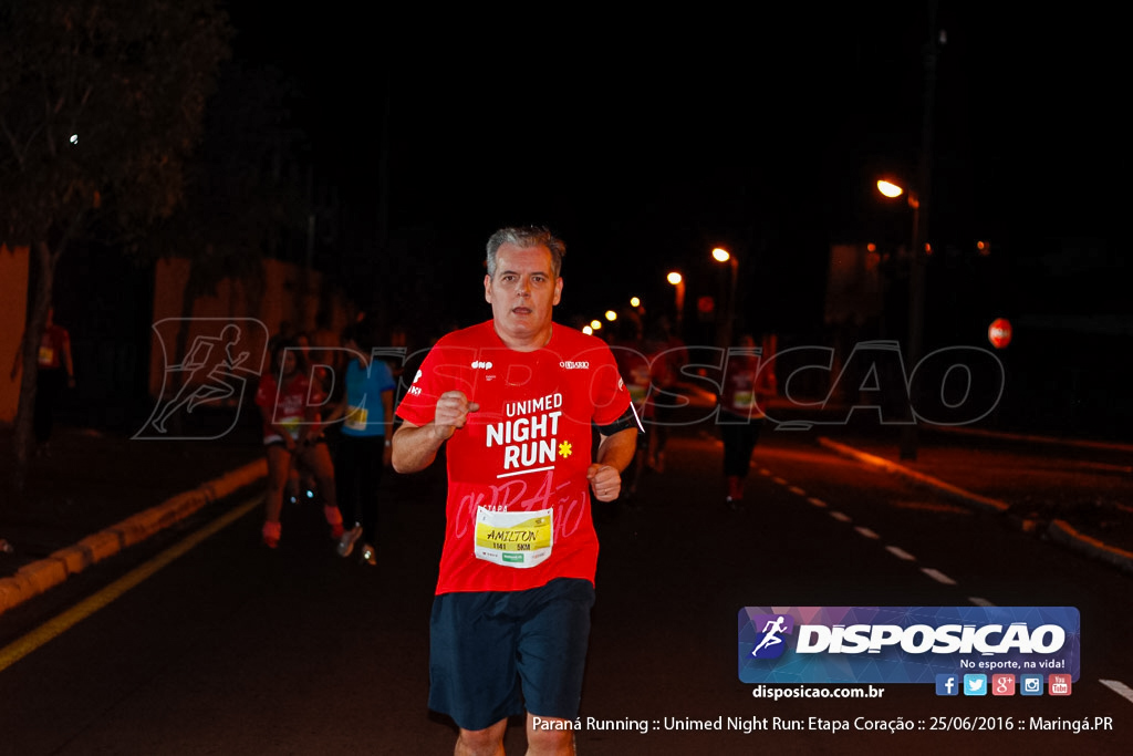 Unimed Night Run: Etapa Coração :: Paraná Running 2016