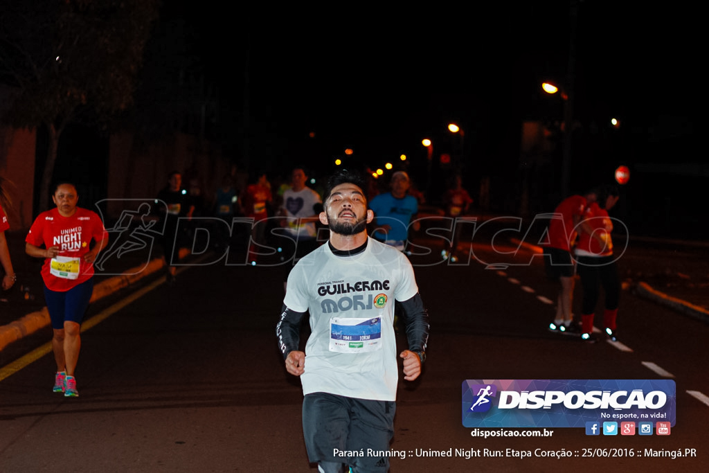 Unimed Night Run: Etapa Coração :: Paraná Running 2016