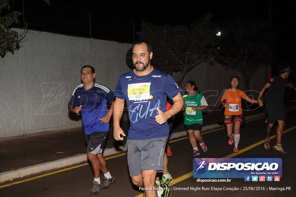 Unimed Night Run: Etapa Coração :: Paraná Running 2016