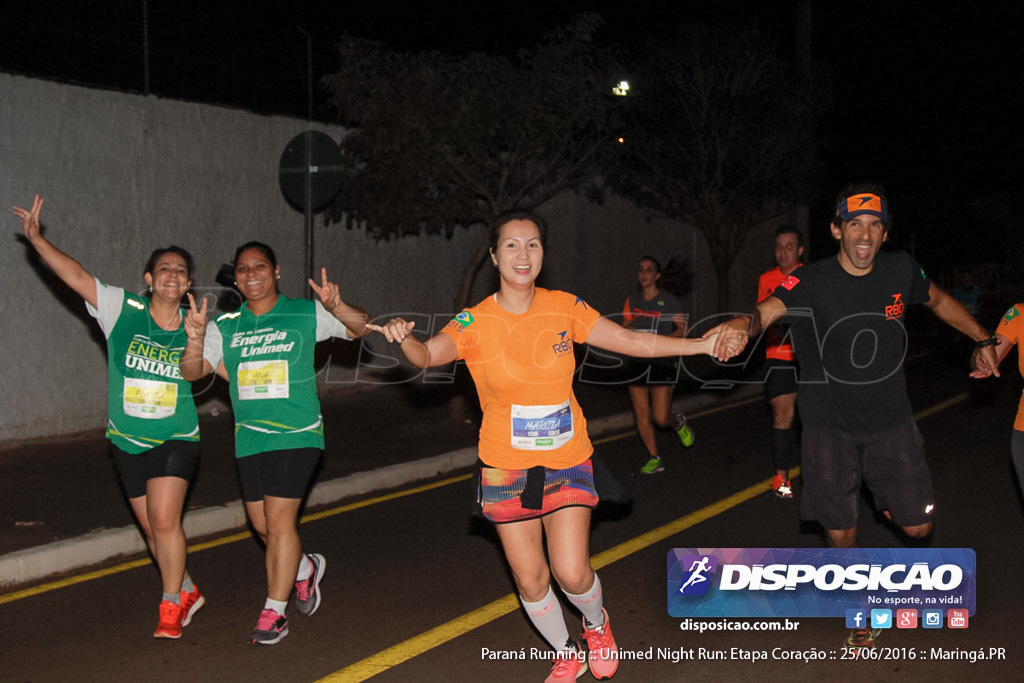 Unimed Night Run: Etapa Coração :: Paraná Running 2016