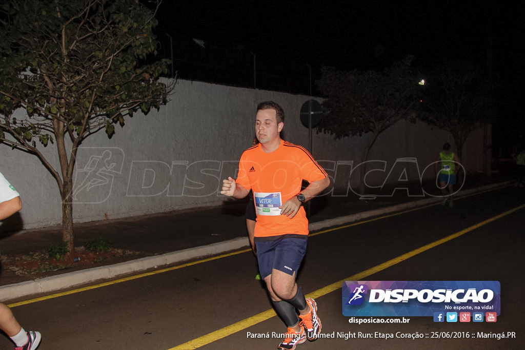 Unimed Night Run: Etapa Coração :: Paraná Running 2016