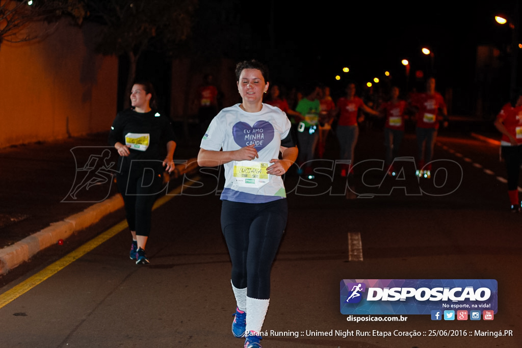 Unimed Night Run: Etapa Coração :: Paraná Running 2016