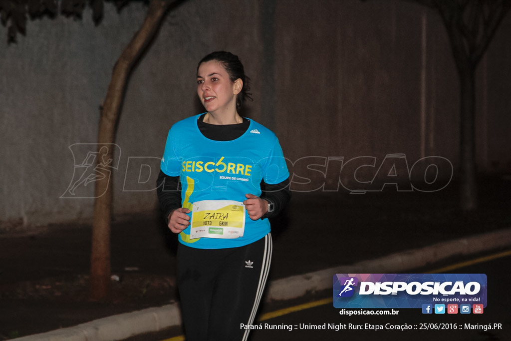 Unimed Night Run: Etapa Coração :: Paraná Running 2016