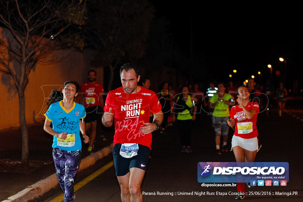 Unimed Night Run: Etapa Coração :: Paraná Running 2016