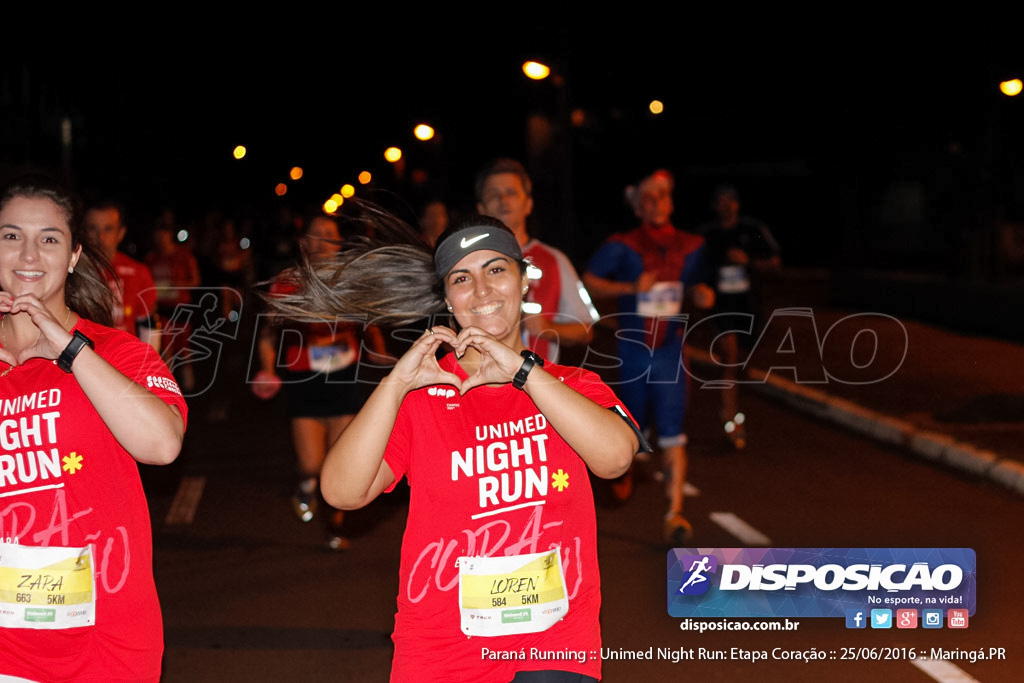 Unimed Night Run: Etapa Coração :: Paraná Running 2016