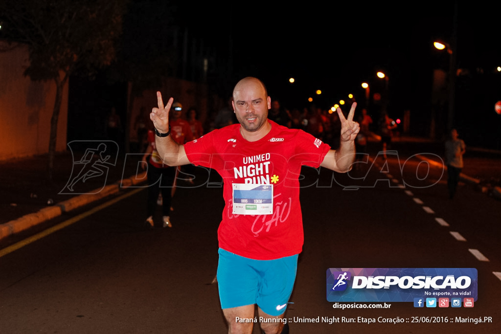 Unimed Night Run: Etapa Coração :: Paraná Running 2016