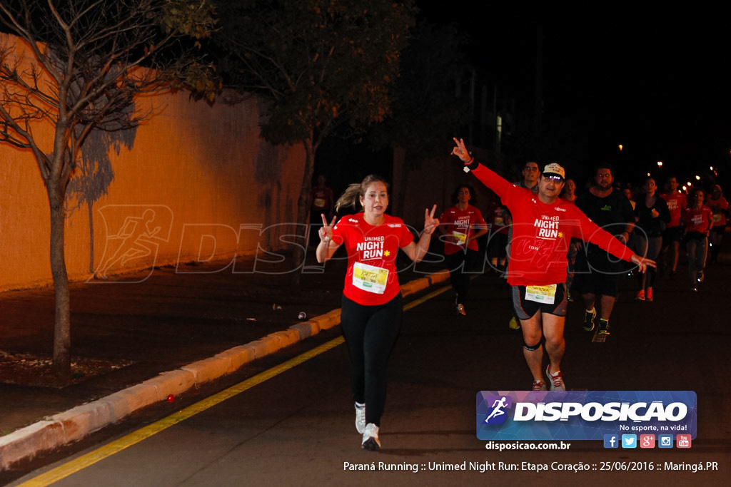 Unimed Night Run: Etapa Coração :: Paraná Running 2016